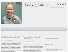 Tablet Screenshot of evelynjlamb.com